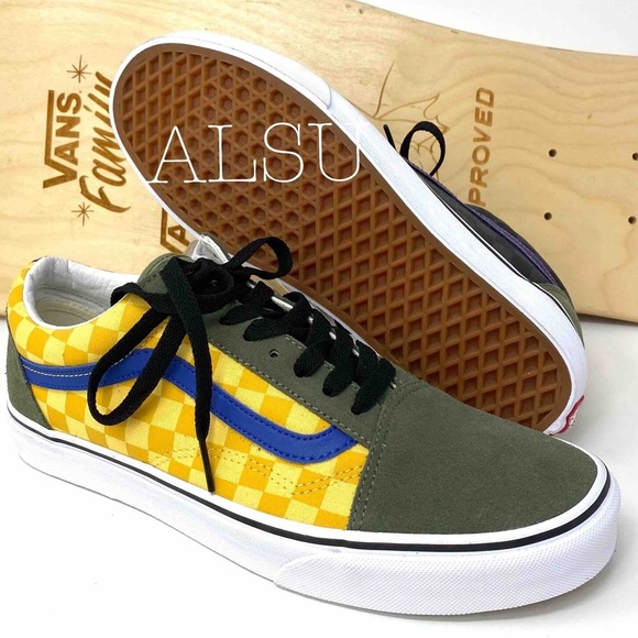 💖MEGA SALE💖VANS  Old Skool Otw Rally Checker Suede Canva Women 8 VN0A4BV5VZN - Picture 3 of 9